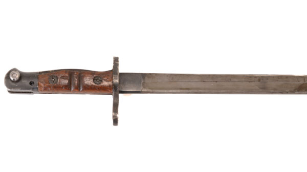 US 1917 rifle bayonet Remington manufactured - GF & MF marked leather sheath - Image 8