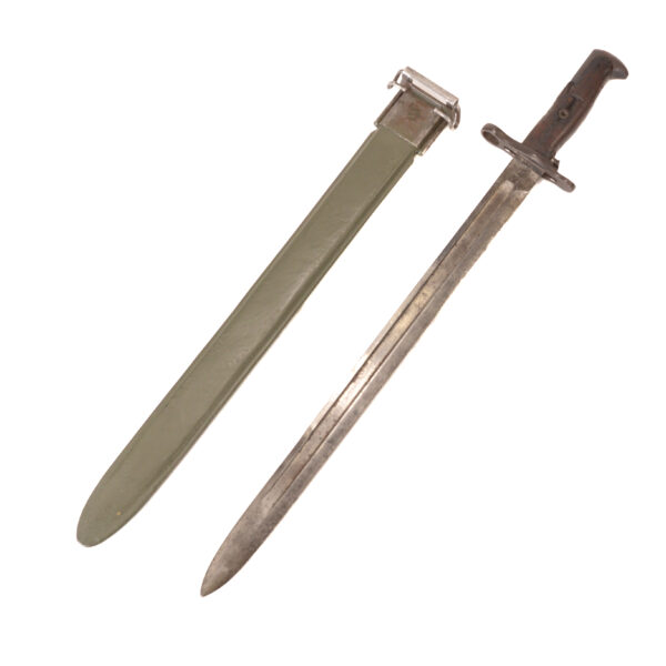 Original Pre-WWI US M1905 rifle bayonet S.A. Marked 1906 production with M3 bayonet scabbard - Image 2