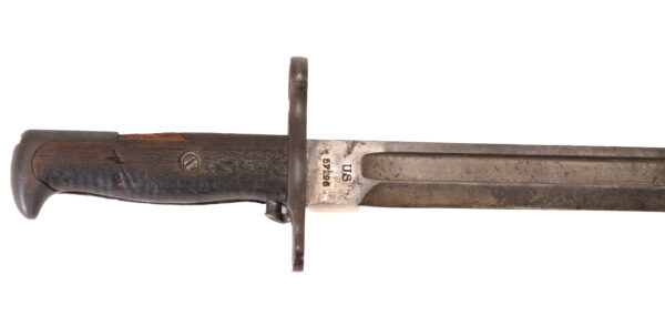 Original Pre-WWI US M1905 rifle bayonet S.A. Marked 1906 production with M3 bayonet scabbard - Image 5