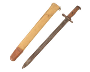 Original Pre-WWI U.S. M1905 Springfield Bayonet 1906 manufactured with M1910 Scabbard