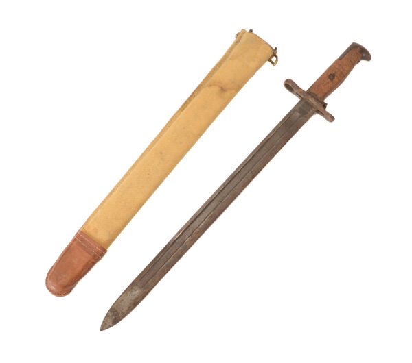 Original Pre-WWI U.S. M1905 Springfield Bayonet 1906 manufactured with M1910 Scabbard