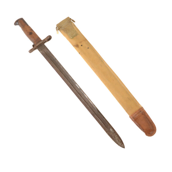 Original Pre-WWI U.S. M1905 Springfield Bayonet 1906 manufactured with M1910 Scabbard - Image 2