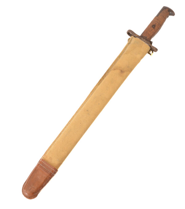 Original Pre-WWI U.S. M1905 Springfield Bayonet 1906 manufactured with M1910 Scabbard - Image 9