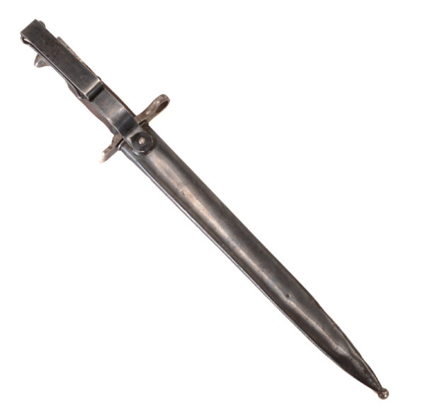 Authentic US 1898 Krag Bayonet dated 1901 with 1899-1905 modification scabbard - Image 11