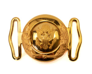 Genuine U.S. Army General Officer Gold Belt Buckle