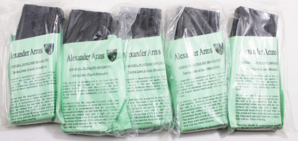 Lot of 5 Alexander Arms 6.5 Grendel 26-Round Magazines – Factory Sealed