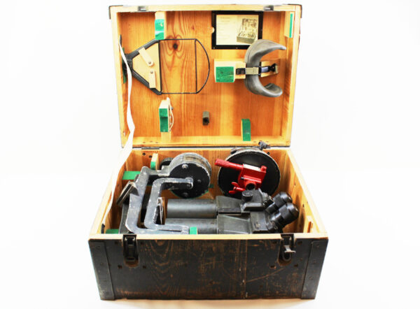 Original German WWII Luftwaffe Flak D.F. 10 x 80 Binocular Optic Set With Bring Back Papers