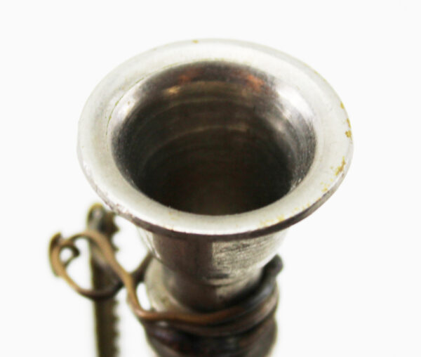 Vintage Brass & Copper Bugle US Military Signal Cavalry Horn with Mouthpiece - Image 5