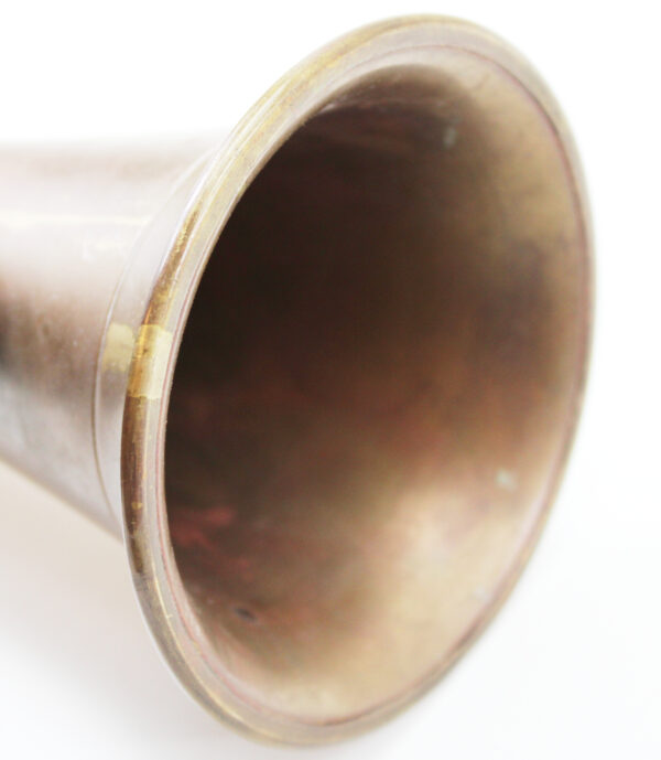 Vintage Brass & Copper Bugle US Military Signal Cavalry Horn with Mouthpiece - Image 5