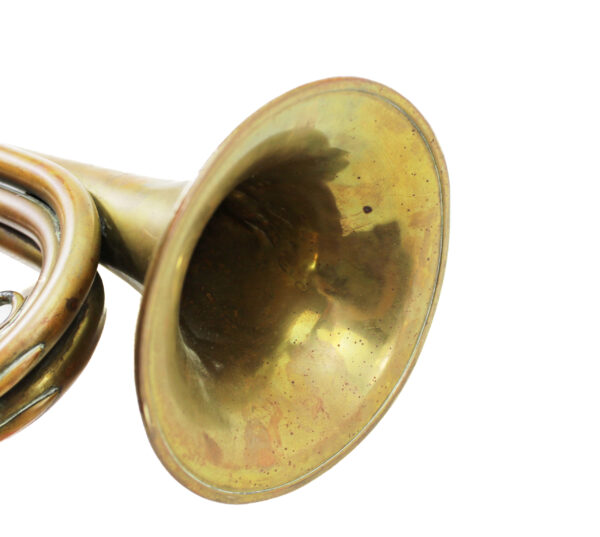 Original WWII Imperial Japanese Military Brass Bugle - Image 4
