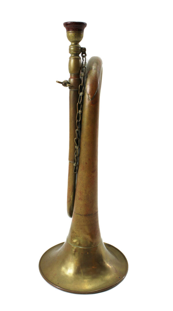 Original WWII Imperial Japanese Military Brass Bugle - Image 3