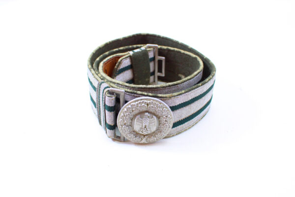 Original WWII German Army (Heer) OFFICER’S BROCADE BELT & BELT BUCKLE. - Image 2