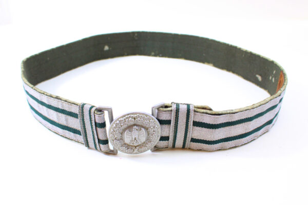 Original WWII German Army (Heer) OFFICER’S BROCADE BELT & BELT BUCKLE. - Image 3