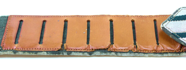 Original WWII German Army (Heer) OFFICER’S BROCADE BELT & BELT BUCKLE. - Image 8