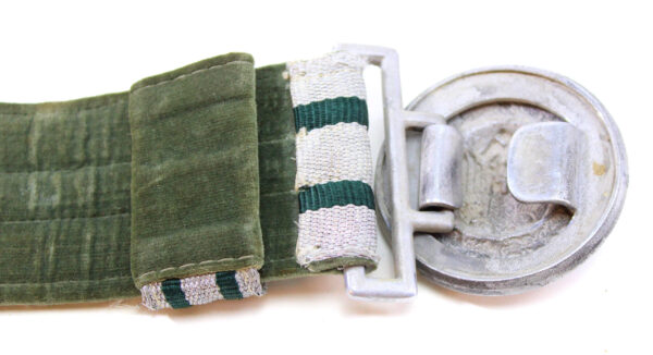 Original German WWII Heer Army Officer’s Dress Brocade Belt with Buckle - Image 5