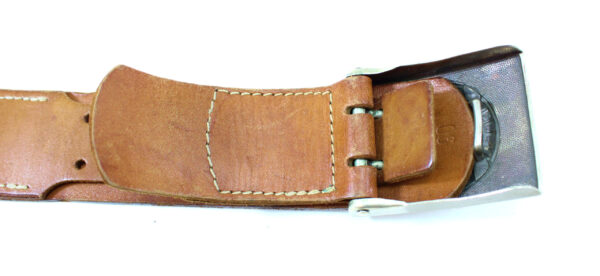 Original Bundeswehr Leather Belt with Buckle West German Army Military Surplus - Image 5
