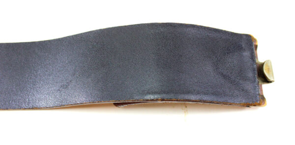 Original Bundeswehr Leather Belt with Buckle West German Army Military Surplus - Image 3
