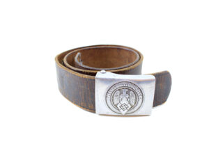 Original German WWII Hitler Youth Aluminum Belt with Buckle – RZM M4/38