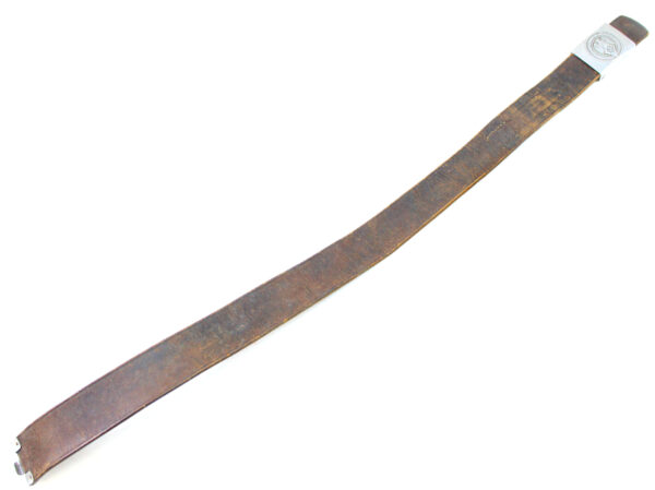 Original German WWII Hitler Youth Aluminum Belt with Buckle – RZM M4/38 - Image 9