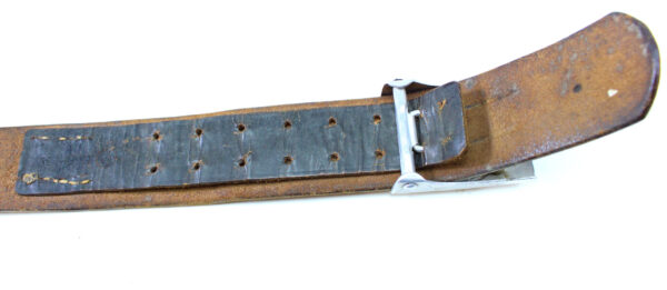 Original German WWII Hitler Youth Aluminum Belt with Buckle – RZM M4/38 - Image 6