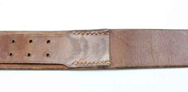 Original German WWII Wehrmacht Army (Heer) EM/NCO Belt with Pebbled Aluminum Buckle – Richard Sieper & Söhne, Lüdenscheid - Image 7