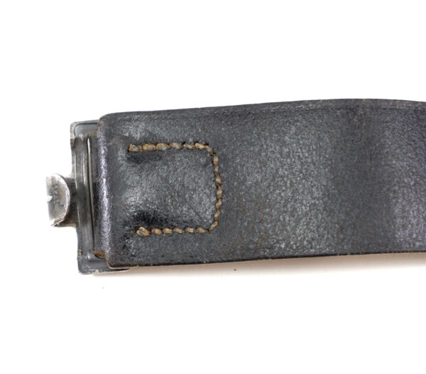 Original German WWII Wehrmacht Army (Heer) EM/NCO Belt with Pebbled Aluminum Buckle – Richard Sieper & Söhne, Lüdenscheid - Image 5