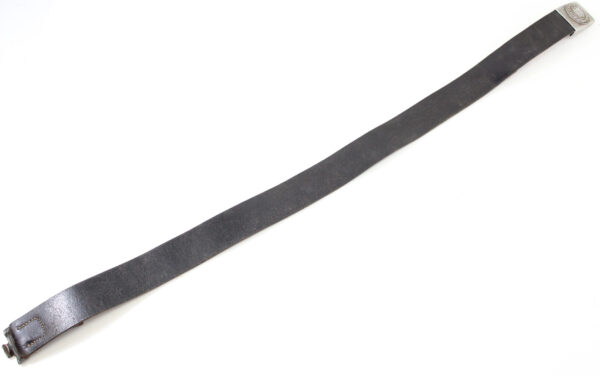 Original German WWII Wehrmacht Army (Heer) EM/NCO Belt with Pebbled Aluminum Buckle – Richard Sieper & Söhne, Lüdenscheid - Image 4