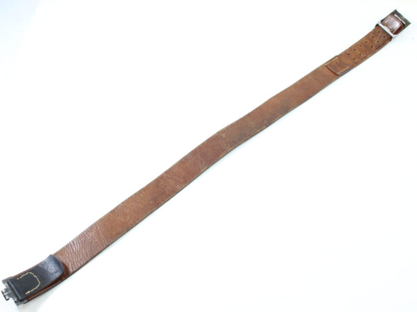 Original German WWII Wehrmacht Army (Heer) EM/NCO Belt with Pebbled Aluminum Buckle – Richard Sieper & Söhne, Lüdenscheid - Image 3