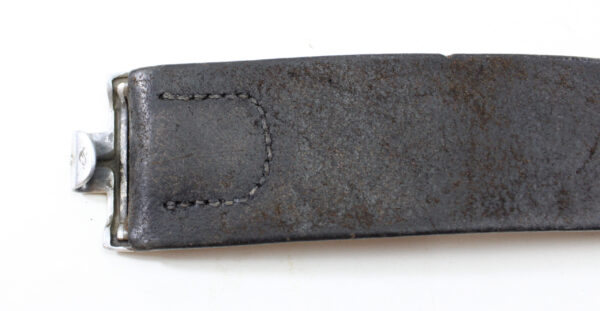 GERMAN WW2 POLICE EM/NCO'S ALUMINIUM BELT BUCKLE AND LEATHER BELT - Image 10