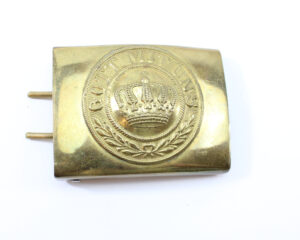 Original Imperial German WWI "Gott Mit Uns" Brass Belt Buckle