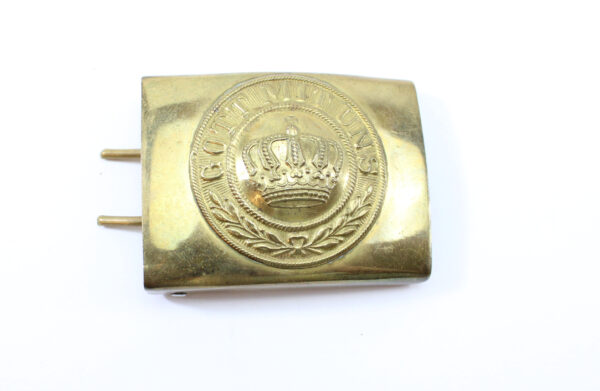 Original Imperial German WWI "Gott Mit Uns" Brass Belt Buckle