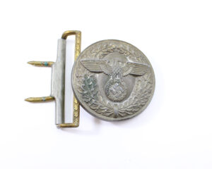 Original German WWII NSDAP Political Leader’s Buckle – RZM M4/77 Gebrüder Gloerfeld, Lüdenscheid