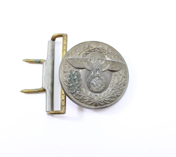 Original German WWII NSDAP Political Leader’s Buckle – RZM M4/77 Gebrüder Gloerfeld, Lüdenscheid