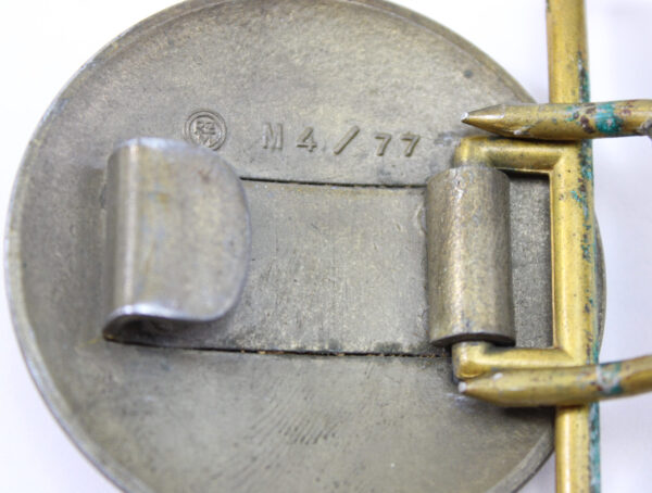Original German WWII NSDAP Political Leader’s Buckle – RZM M4/77 Gebrüder Gloerfeld, Lüdenscheid - Image 3