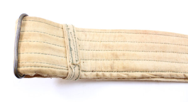 Original Vietnam War North Vietnamese Army (NVA) / Viet Cong Early Khaki Canvas Belt with Brass Star Buckle - Image 3