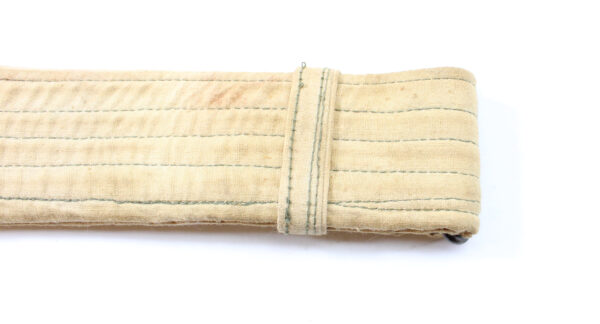 Original Vietnam War North Vietnamese Army (NVA) / Viet Cong Early Khaki Canvas Belt with Brass Star Buckle - Image 6