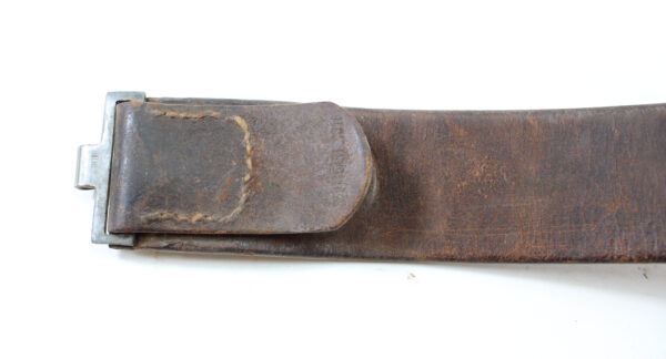 Original Imperial German WWI Prussian M1895 Belt with “Gott Mit Uns” Brass & Nickel Buckle - Image 9