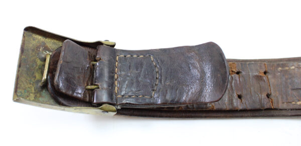 Original Imperial German WWI Prussian M1895 Belt with “Gott Mit Uns” Brass & Nickel Buckle - Image 7