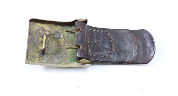 Original Imperial German WWI Prussian M1895 Belt with “Gott Mit Uns” Brass & Nickel Buckle - Image 5