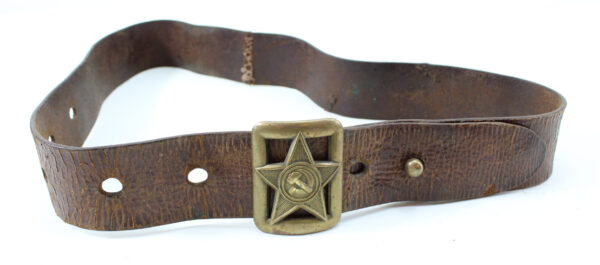 WWII Soviet Union Original Officer’s Belt – Model 1935 (M-35) RKKA – Extremely Rare - Image 2