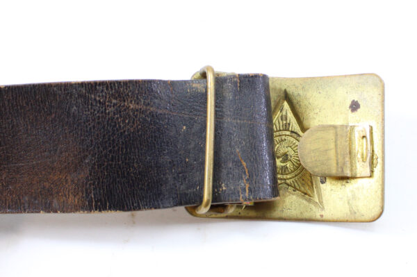 Original USSR Soviet Russia Brass Belt with Hammer and Sickle Buckle - Image 4