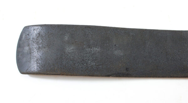 Original German WWII Heer EM/NCO Black Leather Belt with Steel Buckle – Belt Marked L. Kopping & Co Giessen 1942, Tab Marked G. Brehmer 1941 - Image 6