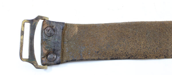 Original Imperial Russian WWI Belt Buckle with Double-Headed Eagle Crest and Leather Belt - Image 4
