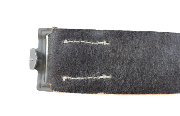 Post-War German WWII Wehrmacht-Style Leather Belt (No Buckle) - Image 2