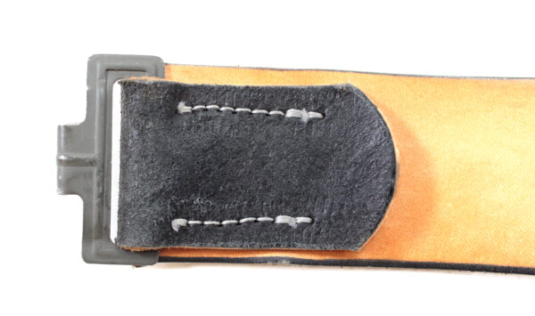 Post-War German WWII Wehrmacht-Style Leather Belt (No Buckle) - Image 6