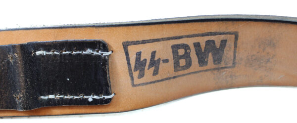 Post-War German WWII Wehrmacht-Style Leather Belt (No Buckle) - Image 3