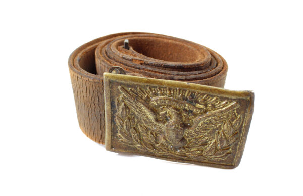 Genuine U.S. Civil War Officer’s Sword Belt with Model 1872 Regulation Plate Buckle