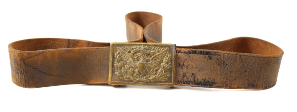 Genuine U.S. Civil War Officer’s Sword Belt with Model 1872 Regulation Plate Buckle - Image 2