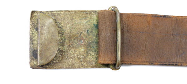 Genuine U.S. Civil War Officer’s Sword Belt with Model 1872 Regulation Plate Buckle - Image 4