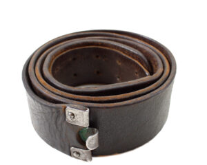 Original German WWII Non-Combat Leather Belt for NSDAP, HJ, and Political Organizations